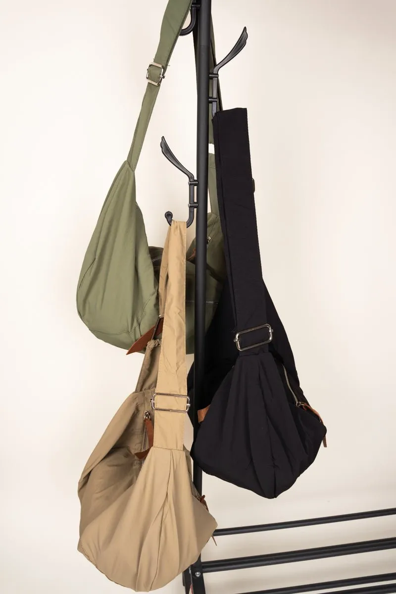Be Clever Around The World Large Olive Chest Bag