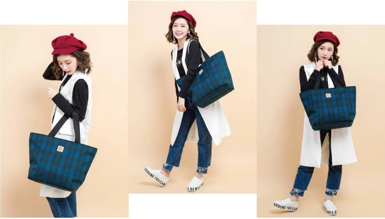 Blue London Large Travel Tote