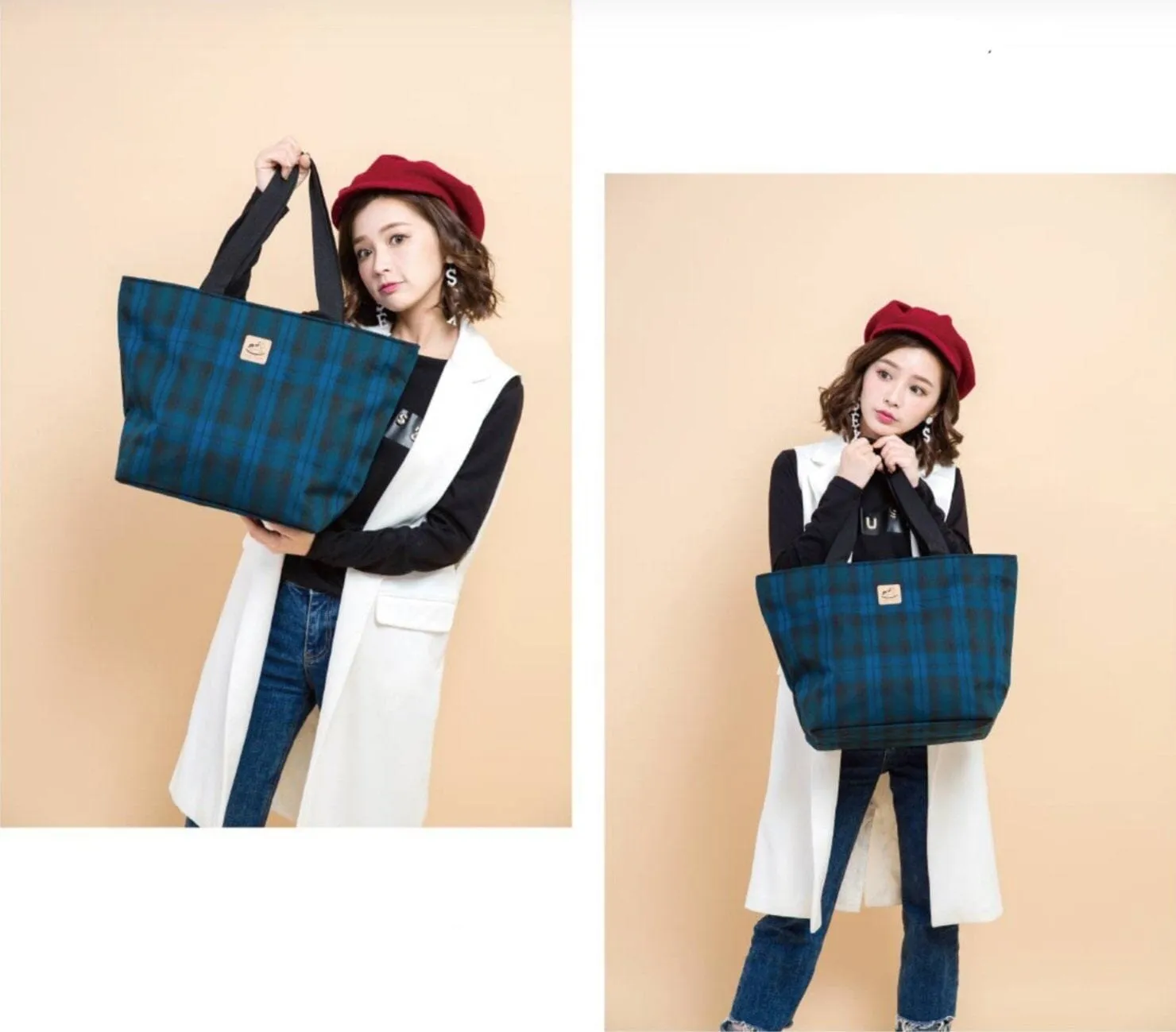 Blue London Large Travel Tote