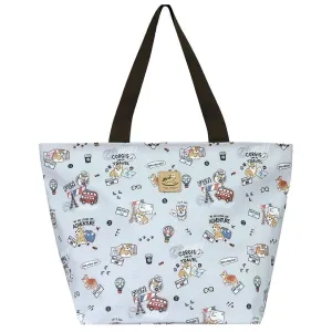 Gray Corgi Adventure Large Travel Tote