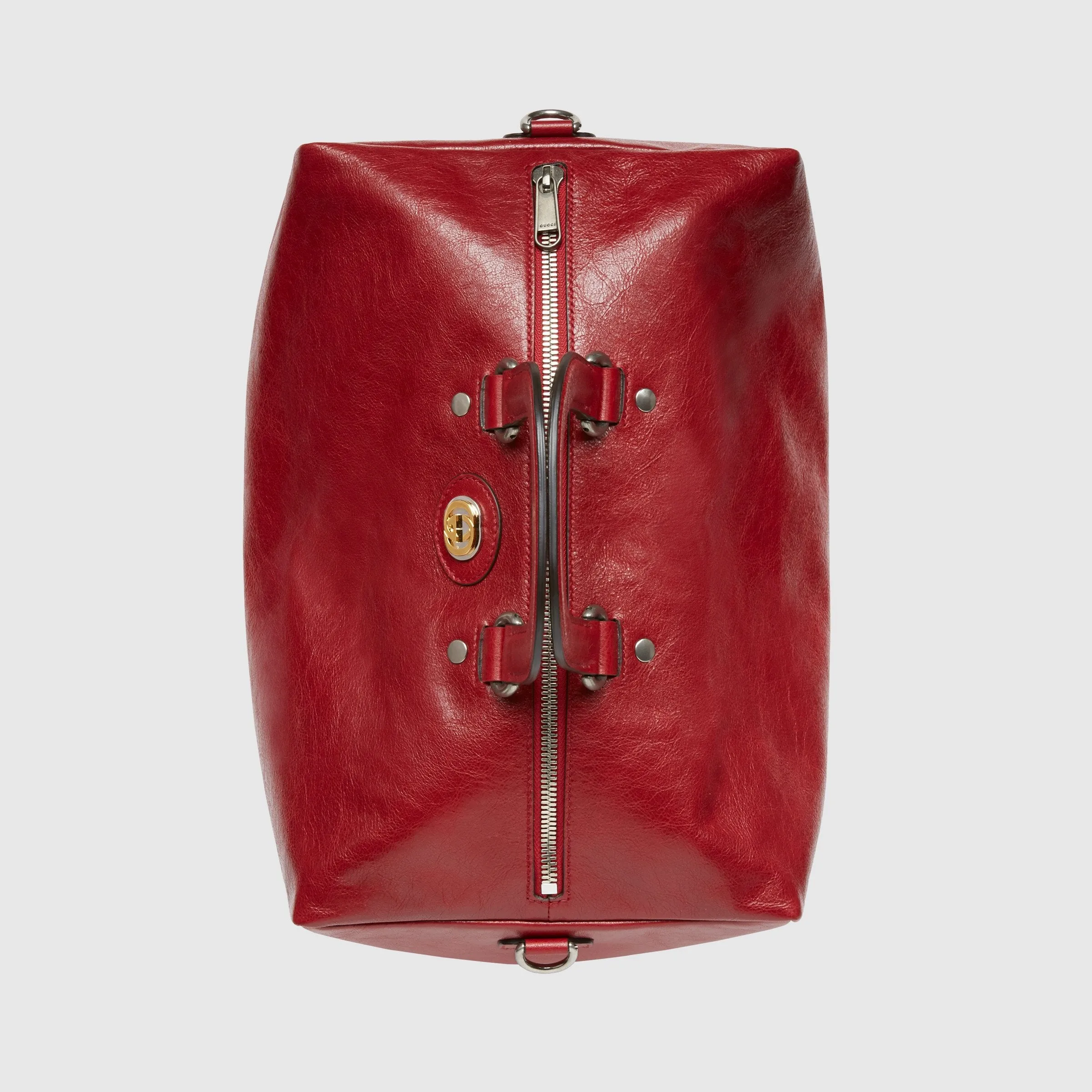 Gucci Soft Leather Backpack Red