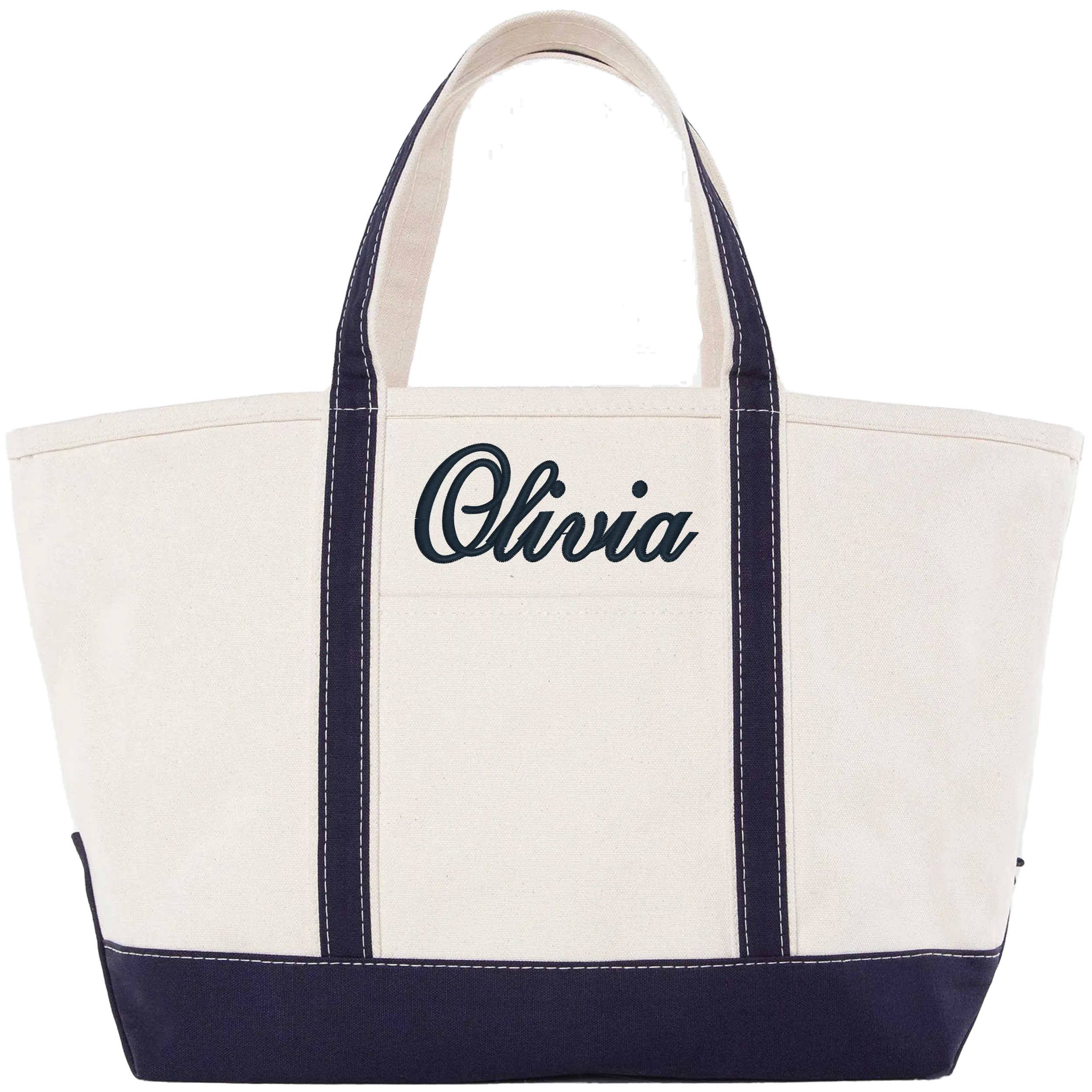 Large Canvas Boat Tote-Various Colors