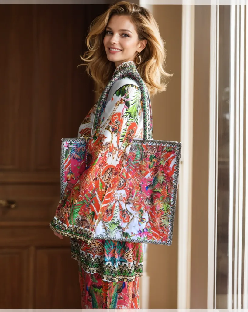 Large Embellished Tote Bag