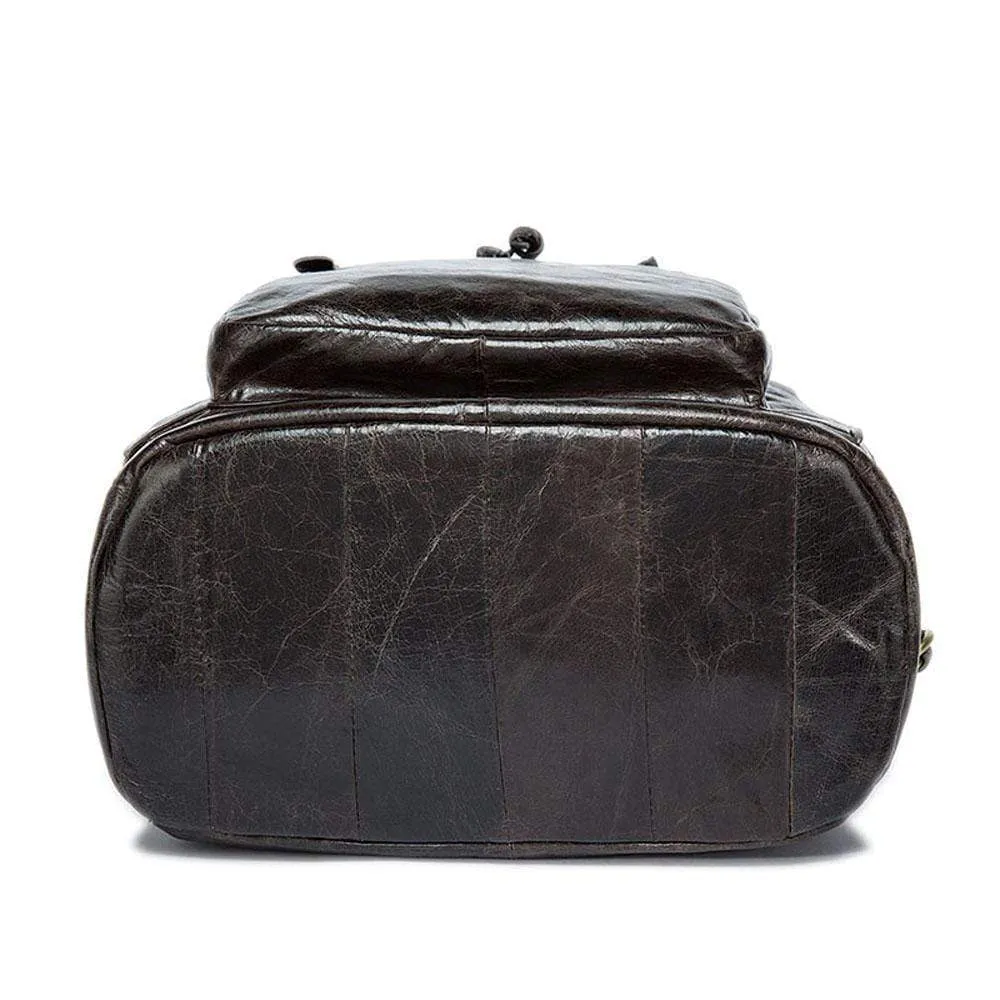 Leather backpack