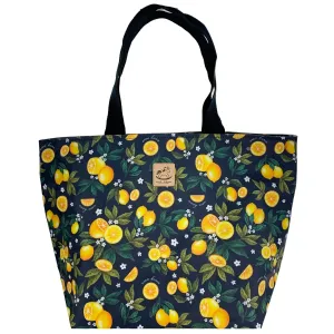 Navy Blue Lemon Grove Large Travel Tote