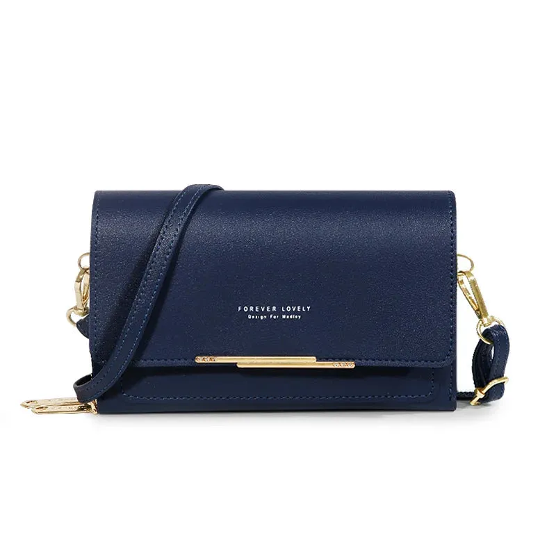 Sleek Maroon Multi-Pocket Crossbody Bag