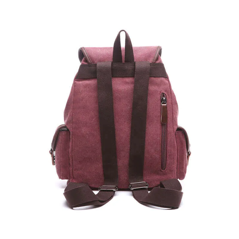 Vintage Style Canvas Backpack 14L