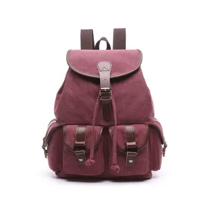 Vintage Style Canvas Backpack 14L