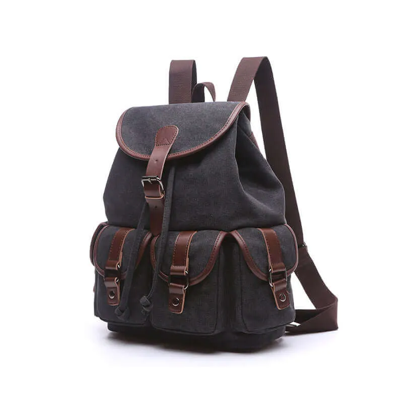 Vintage Style Canvas Backpack 14L