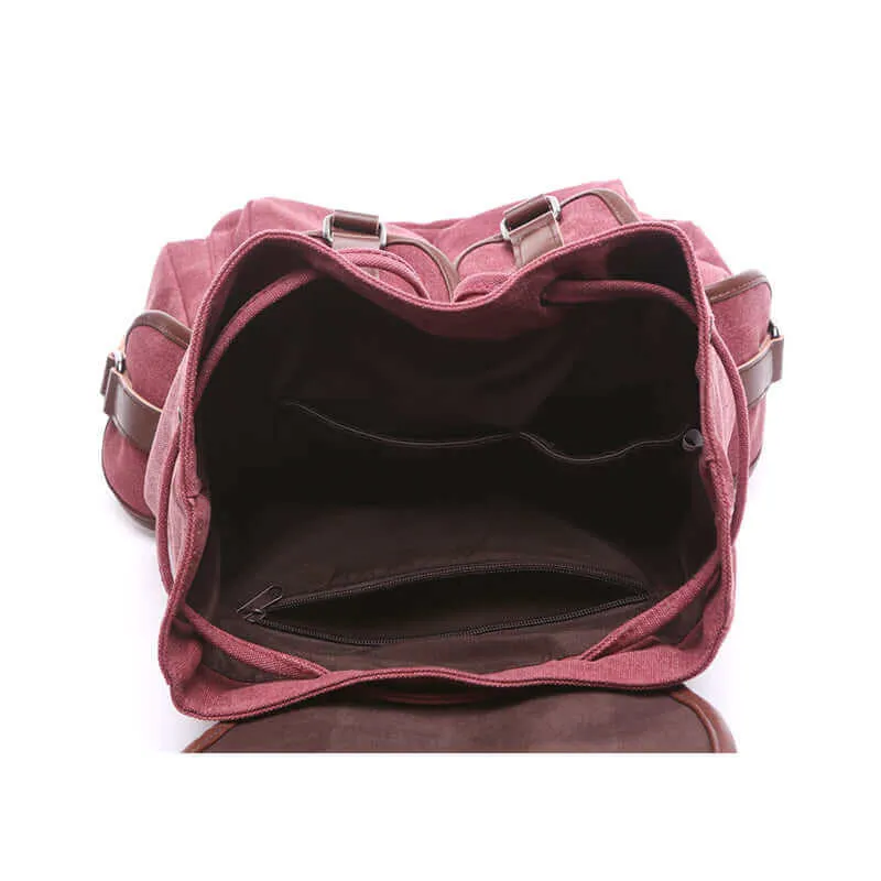 Vintage Style Canvas Backpack 14L